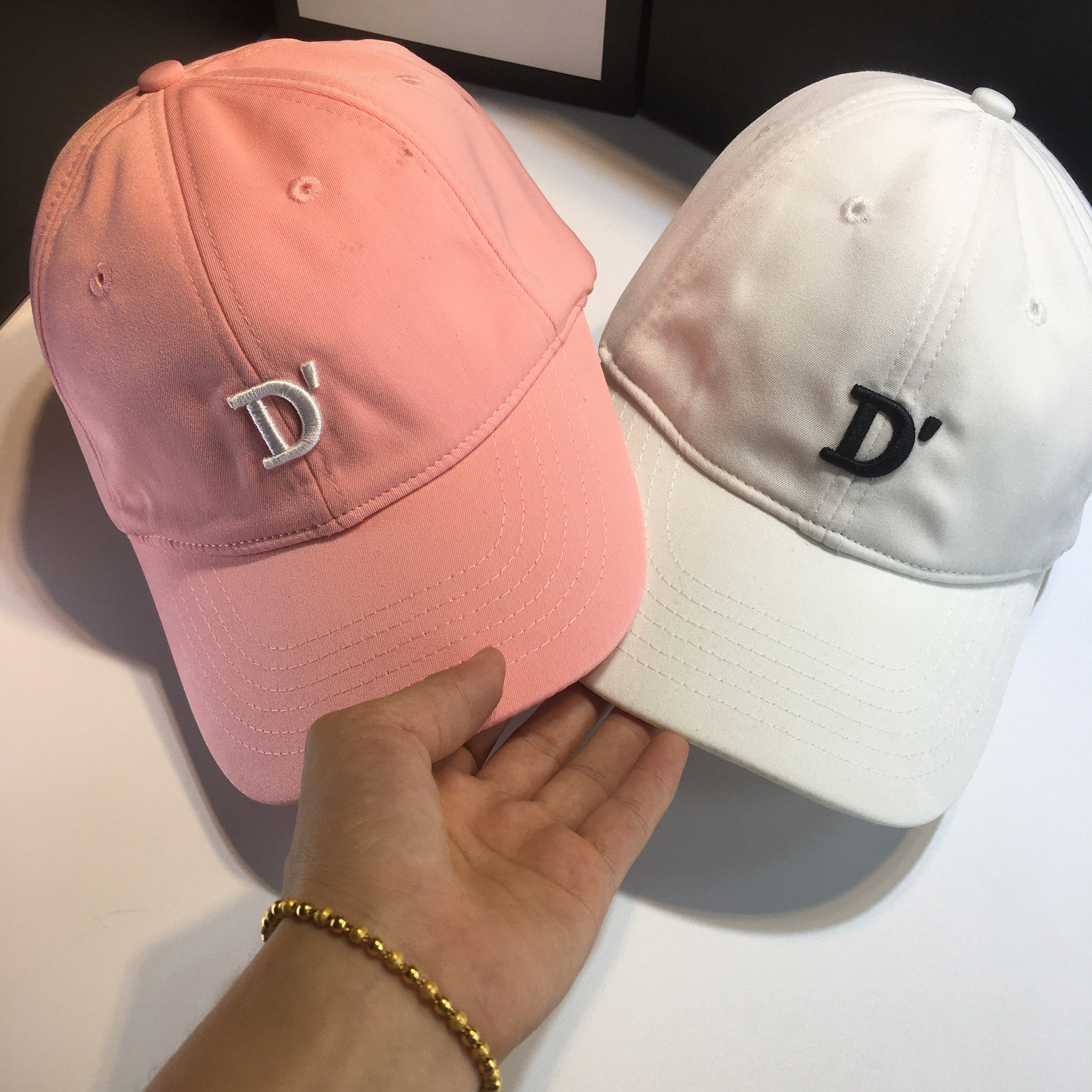 日系粉色休闲百搭棒球帽女防晒帽脸大显小时尚鸭舌帽户外嘻哈帽潮