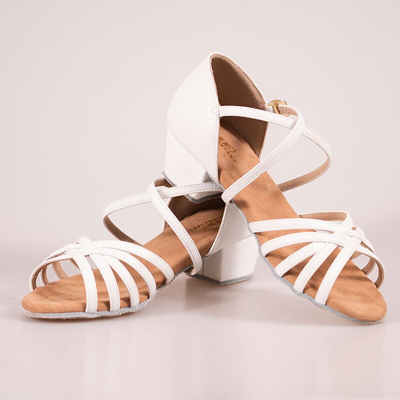 歌瑞亚拉丁拉丁舞舞鞋女少儿童国标百搭超纤皮五带拉丁舞鞋