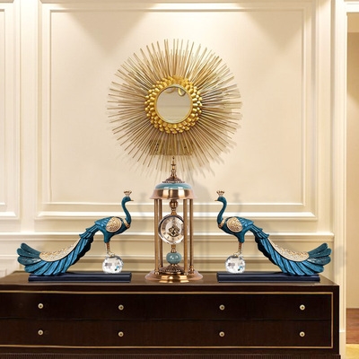 摆件客厅酒柜装饰电视柜玄关工艺品家居饰品欧式奢华高档高档欧式红酒