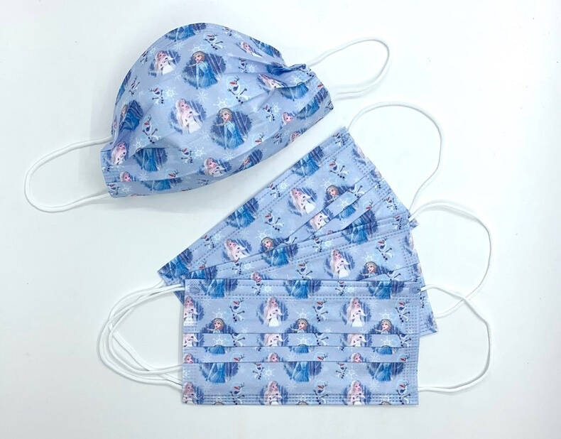 女童一次性爱莎儿童c口罩女孩冰雪奇缘夏季薄卡通艾莎夏季公主