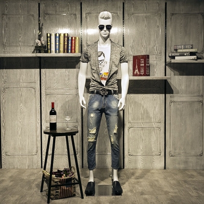 模特道具男全身服装店橱窗陈列展示人偶假人体韩版时尚男装f模特