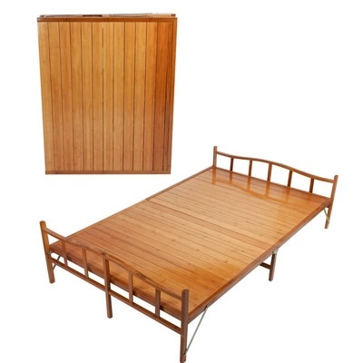 折叠床单人o午休简易经济型竹床成人办公室家用双人1.2便携硬板床