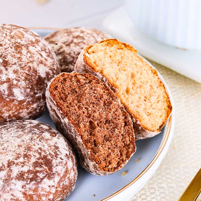 香蕉光头饼俄罗斯特色糕点进口食品网红零食450g粗粮点心老式面包