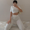 Women 's slim jacket and trousers casual two - piece set Women 's slim jacket and trousers casual two - piece set