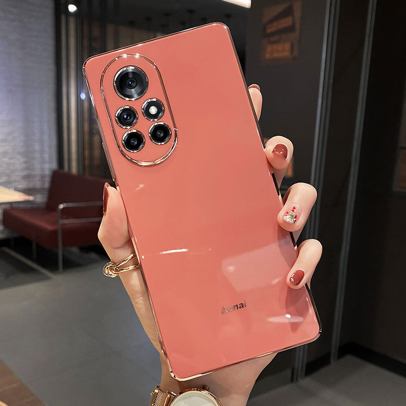 简约山茶红华为nova8手机壳nova8pro摄像头全包镜头保护nova8 pro硅胶