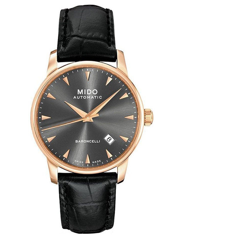 mido美度正品手表贝伦赛丽系列皮带复古简约机械男表m86003134