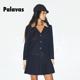 palavas25春夏新品欧阳娣娣同款学院钟声百褶连衣裙高级感气质裙