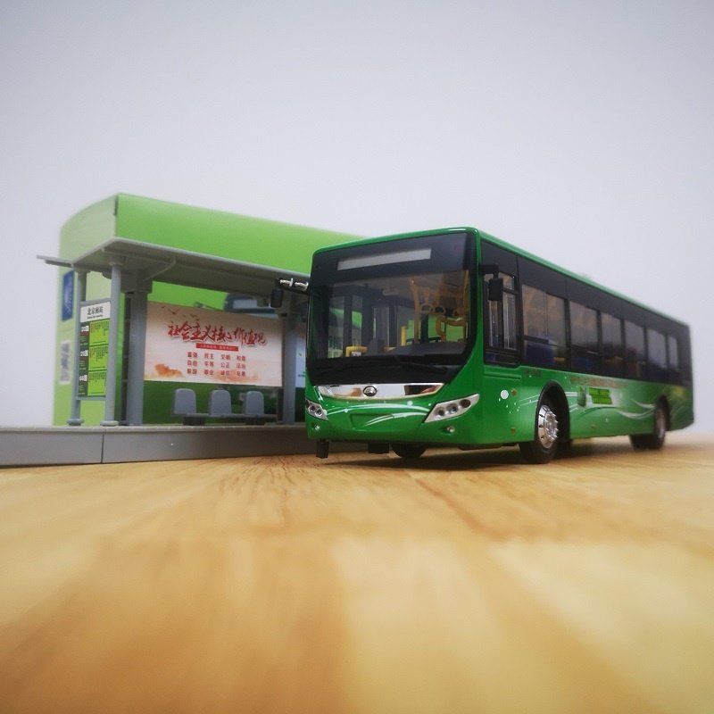 正品1:42  宇通客车模型 睿控公交车zk6125 合金原厂车模大号玩具