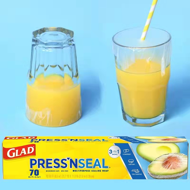 美国进口Glad Press'n Seal佳能密实贴家用厨房用食品冰箱保鲜膜