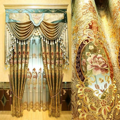 金色成品窗帘