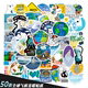 50张全球气候变化涂鸦贴纸行李箱拉杆箱手机壳笔记本防水贴纸贴画