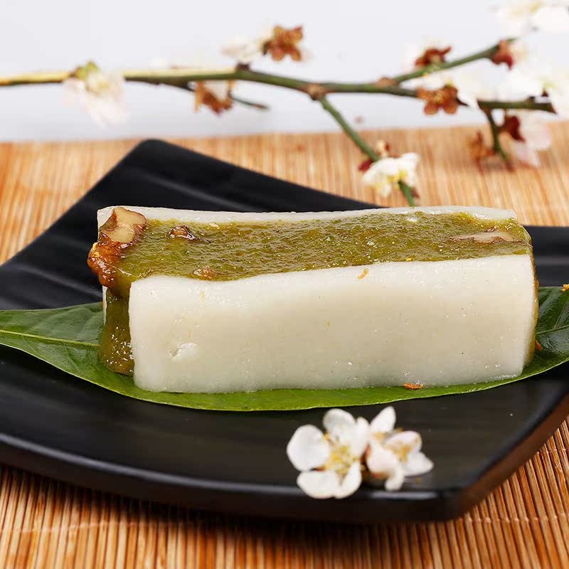 苏州特产黄富兴薄荷味夹糕传统糕点桃仁甜糕年货点心糕团美食