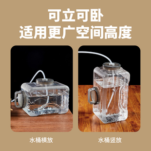 家用透明可拆洗白色纯净饮用水桶茶具茶道pc塑料水桶饮水机茶吧机