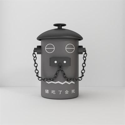 创意花园幼儿园户外垃圾桶o卡通家用分类干湿大号园林公园庭院子