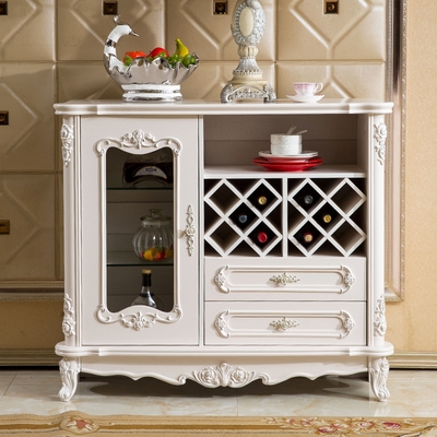 欧式酒柜白色客厅奢华图片
