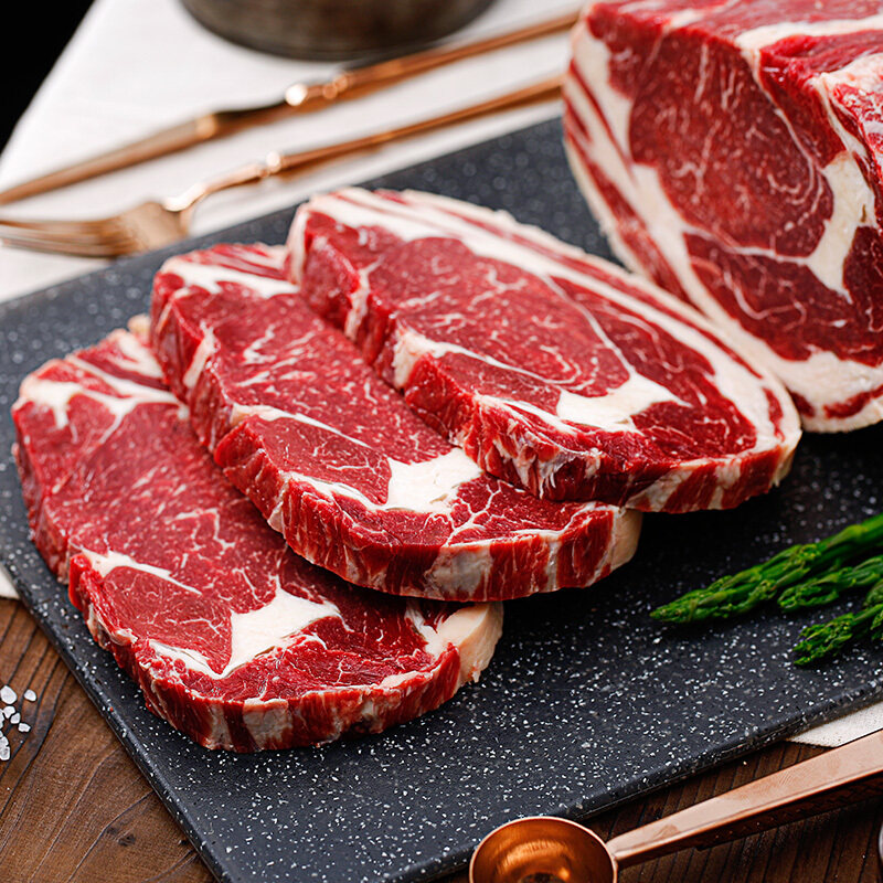 鲜润泽原切眼肉菲力板腱牛排0添加儿童放心吃家庭实惠组合牛扒
