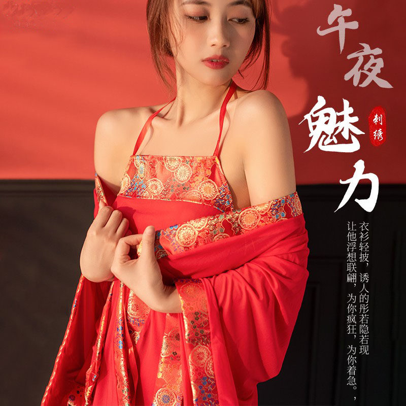 午夜魅力情趣内衣古装旗袍透明激情套装调情用品诱惑睡衣冬季制服