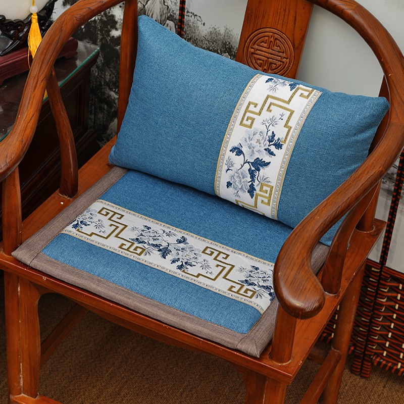 红木沙发坐垫实木家具新中式太师圈椅中式椅子木椅茶椅垫防滑加厚