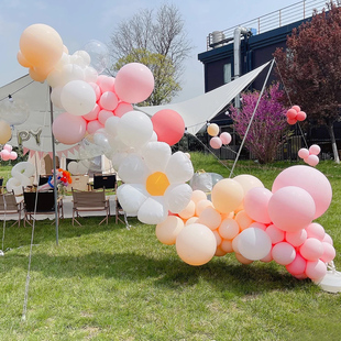 户外露营野餐拍照道具生日派对场景布置雏菊气球链题聚会帐篷装饰