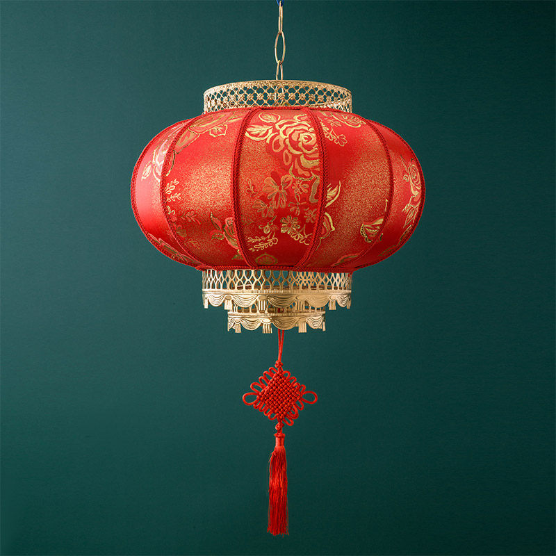 新年大红灯笼灯户外防水防晒阳台吊灯一对中国风led灯笼结婚 大门