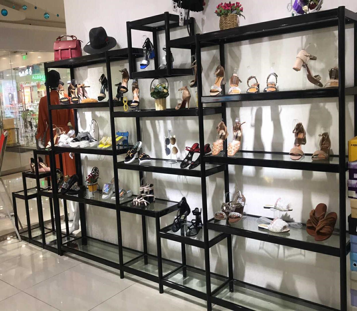 鞋架新款北京科技金属展示商场展厅店铺商用男女童鞋包包鞋店货架
