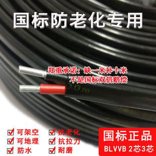 高档芯23.电缆线铝芯家p用户外电线2芯5 4 6 10 16平方铝线护奢华