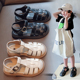 韩版软底女童凉鞋夏季新款包头儿童防滑时尚宝宝中大童男童沙滩鞋