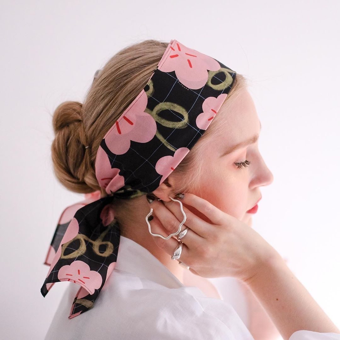 染匠丝巾-「寄旧时光」春夏文艺复古长丝巾双面围巾包头丝巾