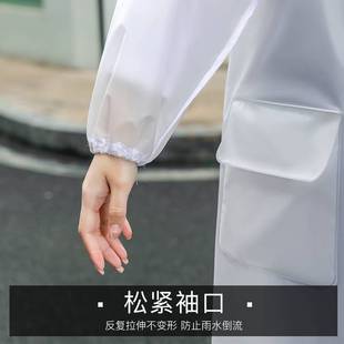 学生雨衣上学专用轻便拉链女童雨衣小学生中大童女时尚款外穿长款