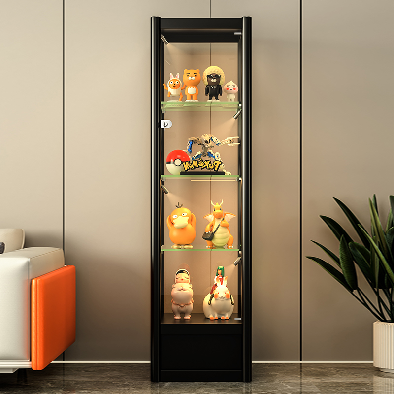 手办展示柜乐高模型家用高达摆件收纳透明玻璃柜子积木玩具陈列柜