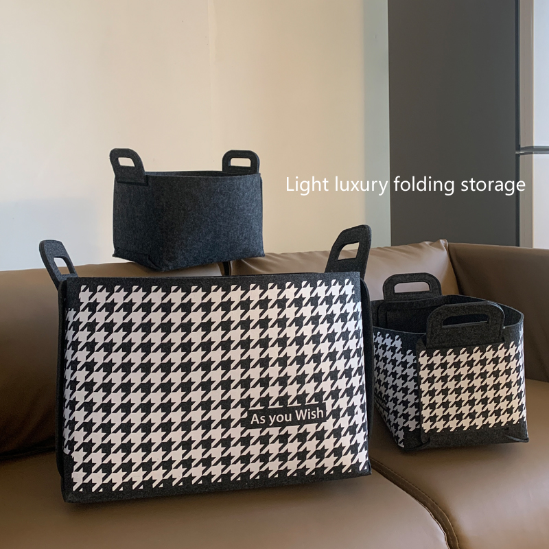Simplicity Solid Storage basket household Foldable vehicle Storage houndstooth Storage baskets Wardrobe washing Storage bagin the Storage consolidation , Home Storage appliances , Pouch , Bag pouch category - from Buy2taobao.com to provide professional Taobao agent buy service