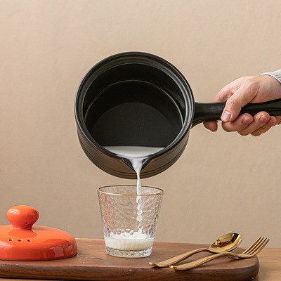 新款奶锅不粘锅加厚陶瓷热奶锅宝宝辅食泡面炖汤煲家用迷你小v砂