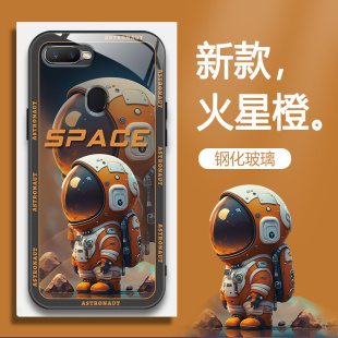 OPPOA7X手机壳PBBM00的太空员手机套A7X新款oppo保护套防摔软壳硅胶玻璃男女款网红可爱情侣卡通超薄全包个性