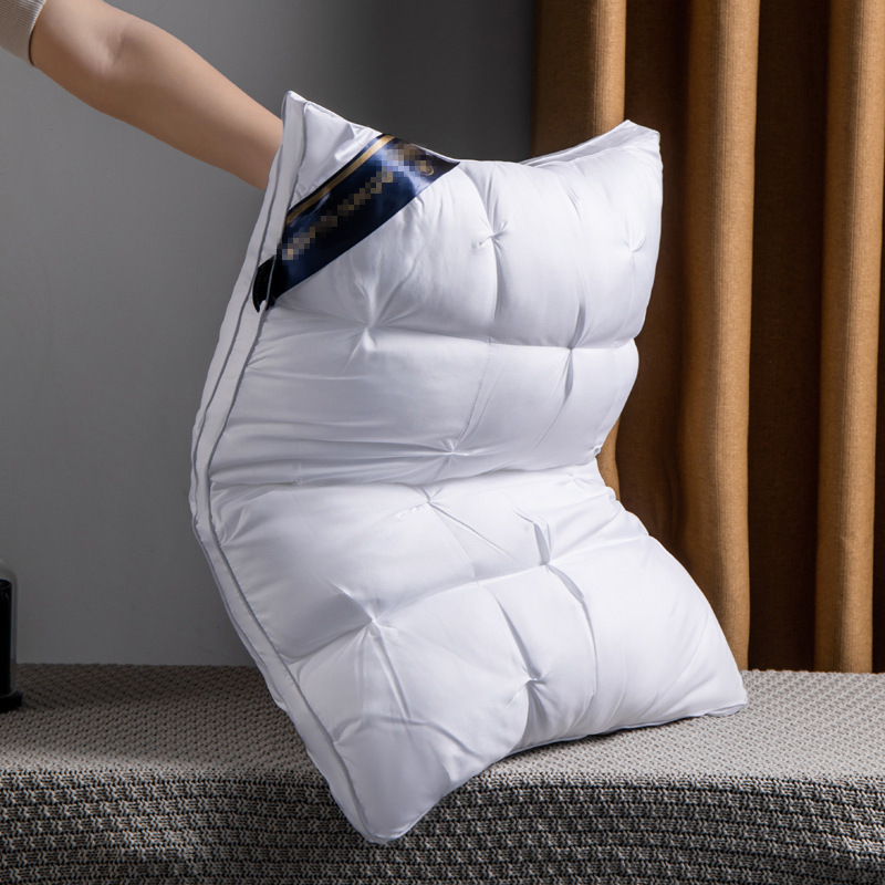 48x74羽丝棉枕芯枕头星级酒店扭花枕头芯家用一对不塌陷南通家纺