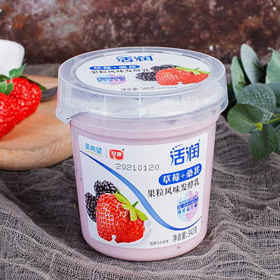 新希望琴牌活润酸奶340g杯装大果粒嚼酸奶新鲜低温多口味可选