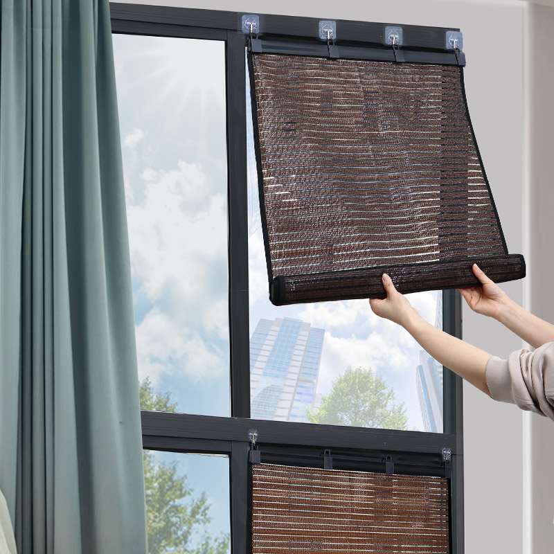 家用阳光房遮阳顶帘隔热膜玻璃屋顶防晒挡光板遮阳布材料阳台窗帘