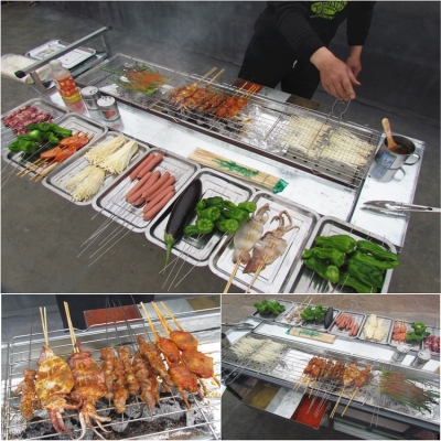 烧烤架子摆摊夜市商用图片