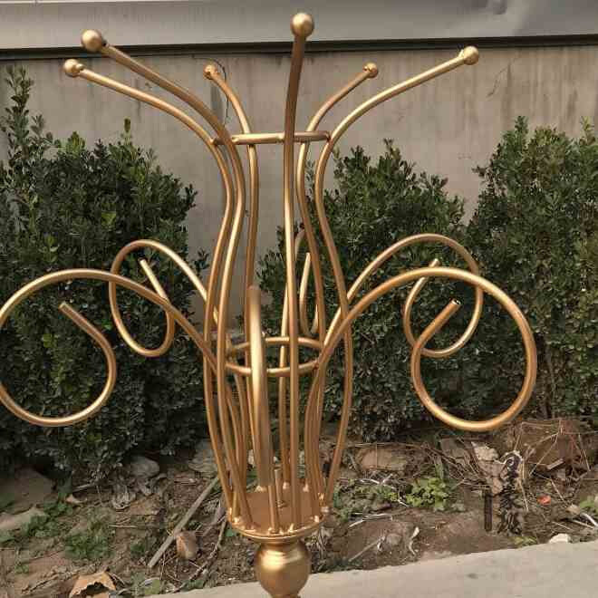 召家班新品婚庆路引花器铁艺路引婚礼桌花摆件路引t台桌花道具