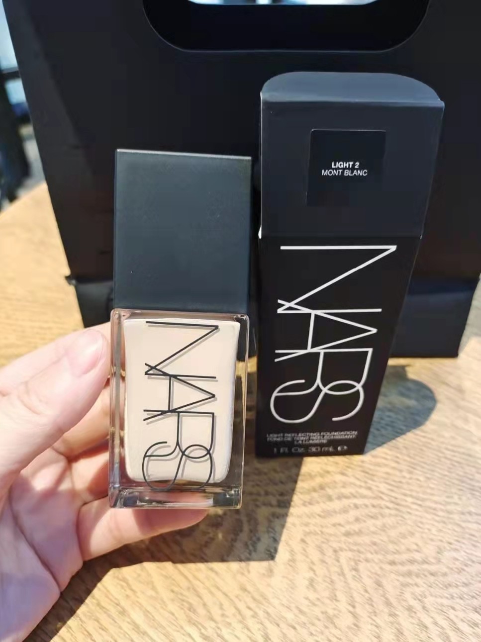 2022新品nars纳斯超方瓶粉底液30ml流光美肌持光滋润遮瑕l1l2l3l4