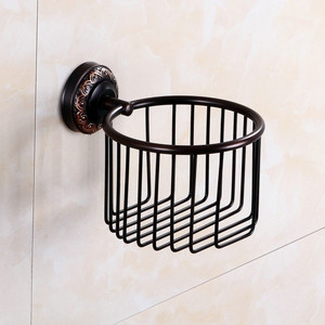 黑古铜色雕花全铜挂件毛巾架浴巾架双杯马桶刷吹风机架单杆卷纸架