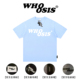 WHOOSIS(不知其名)幻影logo短袖t恤男女夏季潮牌情侣宽松百搭打底
