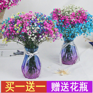 云南满天星干花花束真花鲜花大束直发勿忘我客厅摆件装饰插花