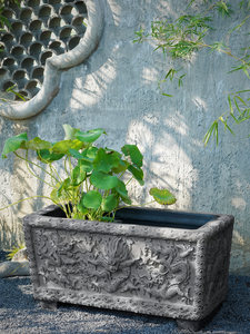 方形水缸石雕鱼缸石头花盆水槽仿古青石水缸户外养鱼池流水盆庭院石缸