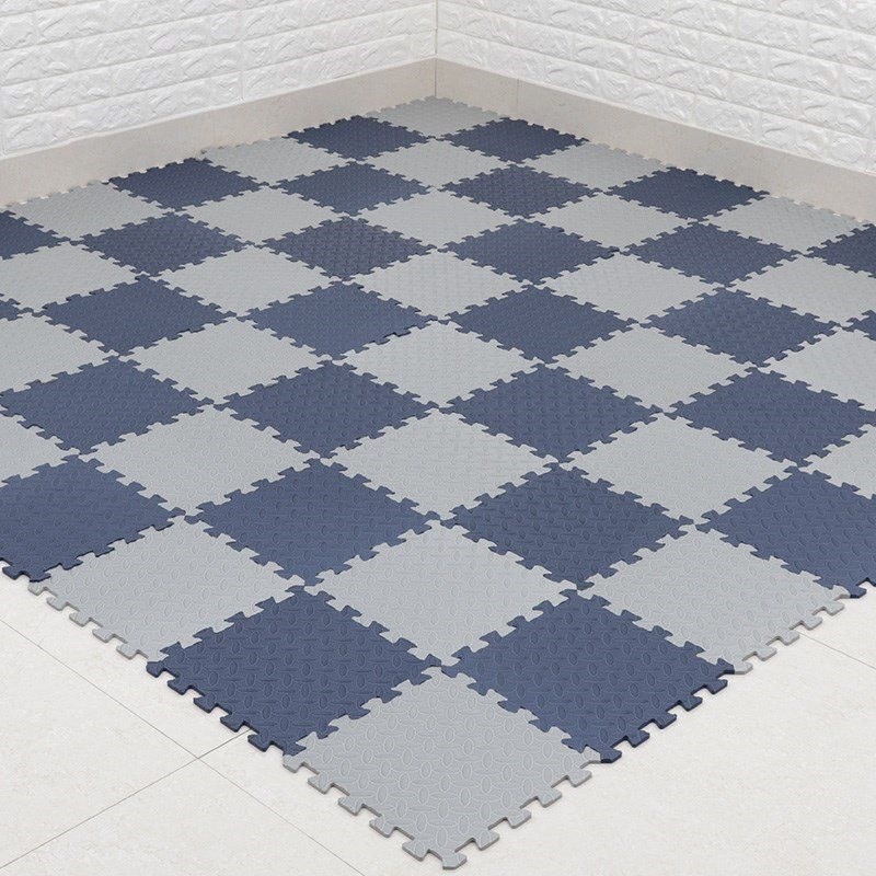 超薄泡沫地垫拼接卧室海绵垫子榻榻米黑色0.6方形家用满铺地板.