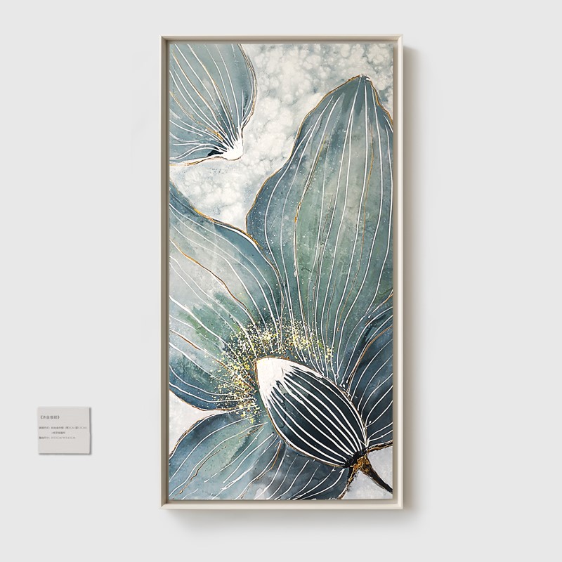 都多现代简约客厅手绘油画玄关美式背景墙挂画轻奢装饰画北欧壁画