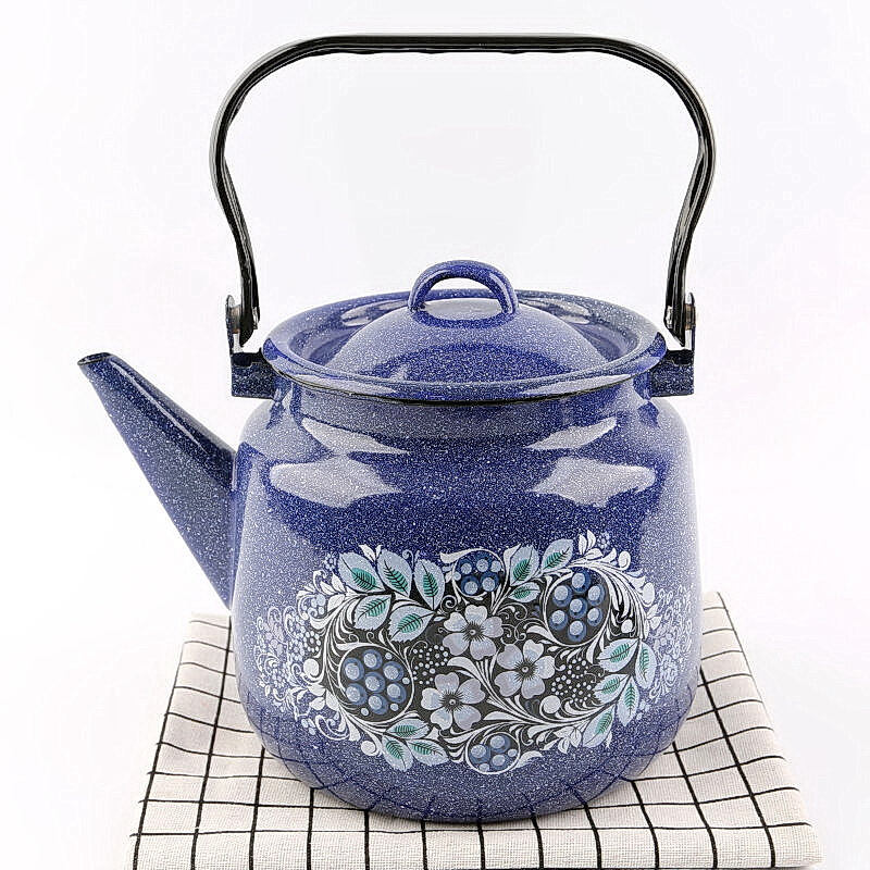。烧水壶搪瓷壶家用小容量茶壶w奶茶壶牛奶壶餐厅茶水壶新疆本地
