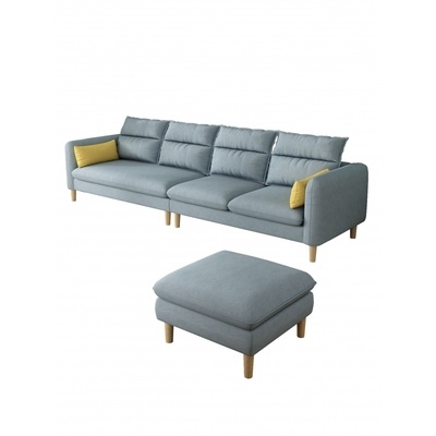 布艺两用双人三人折叠人位t办公2米沙发小户型懒人卧室欧式轻奢.