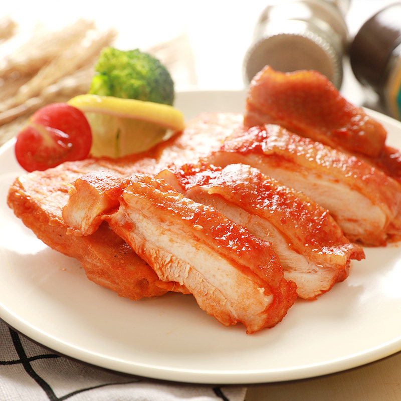 板烧腿排奥尔良口味冷冻腿排鸡扒半成品油炸小吃非kfc汉堡肉饼8片