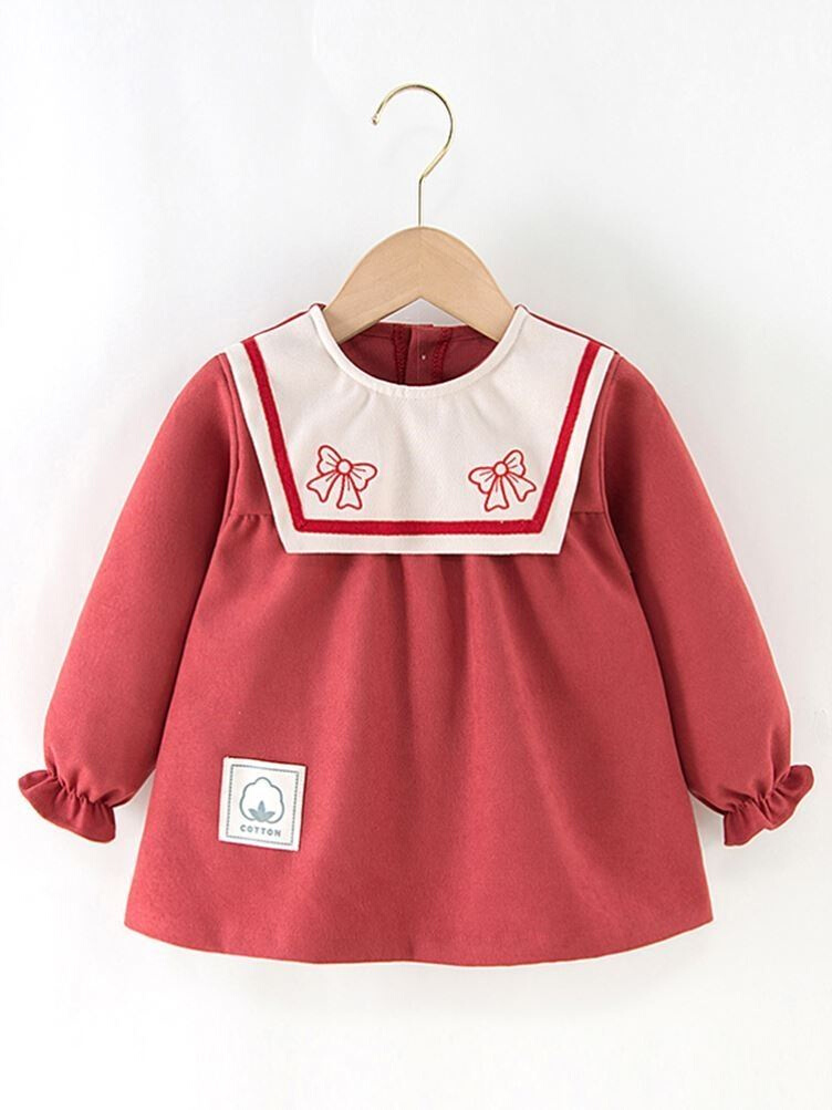 女童罩衣可外穿女宝宝冬季公主洋气儿童可爱兜兜衣秋冬倒背衣防水