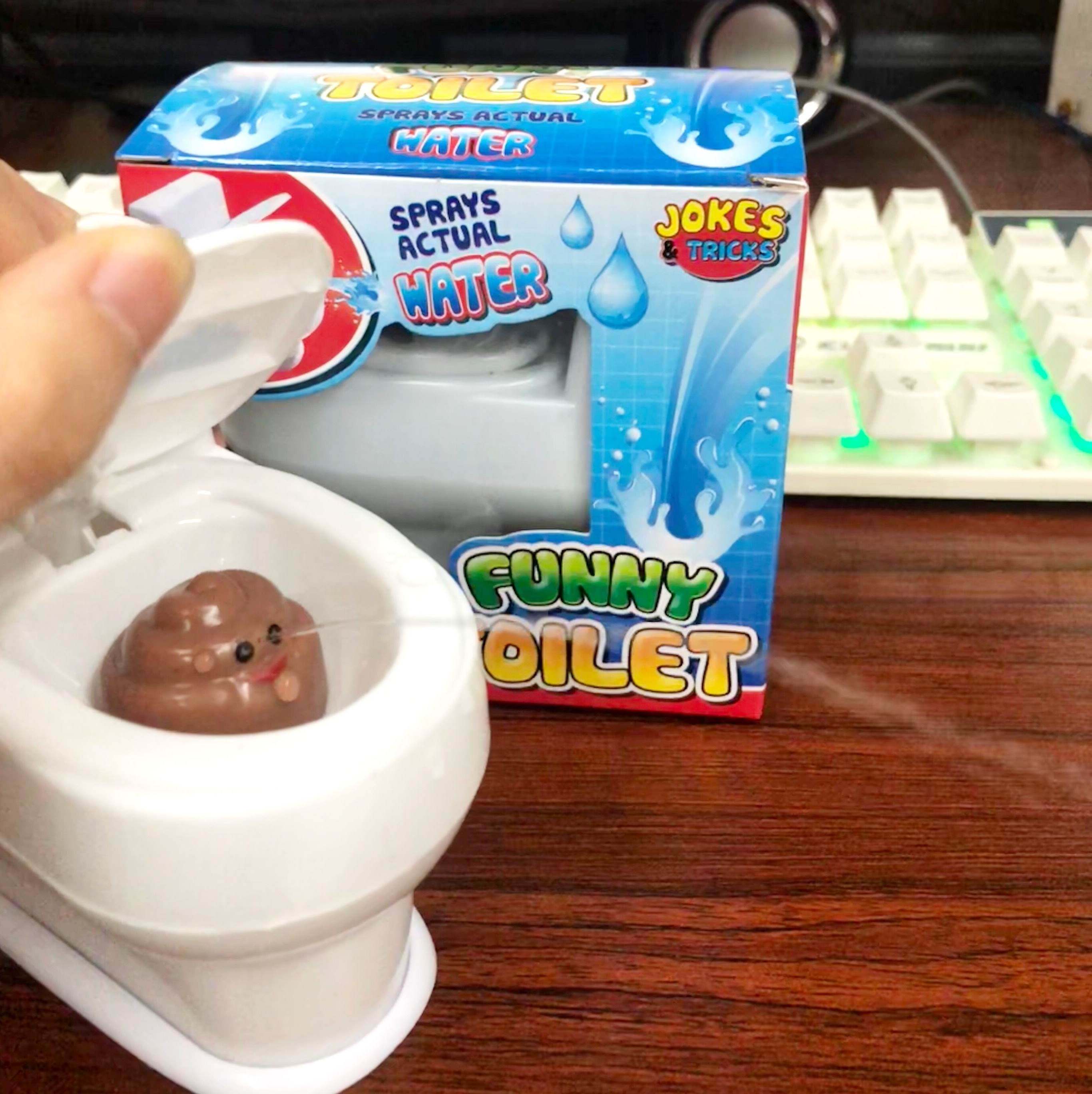 生日送兄弟闺蜜整蛊滋水马桶搞怪创意搞笑玩愚人喷水抖音玩具f22